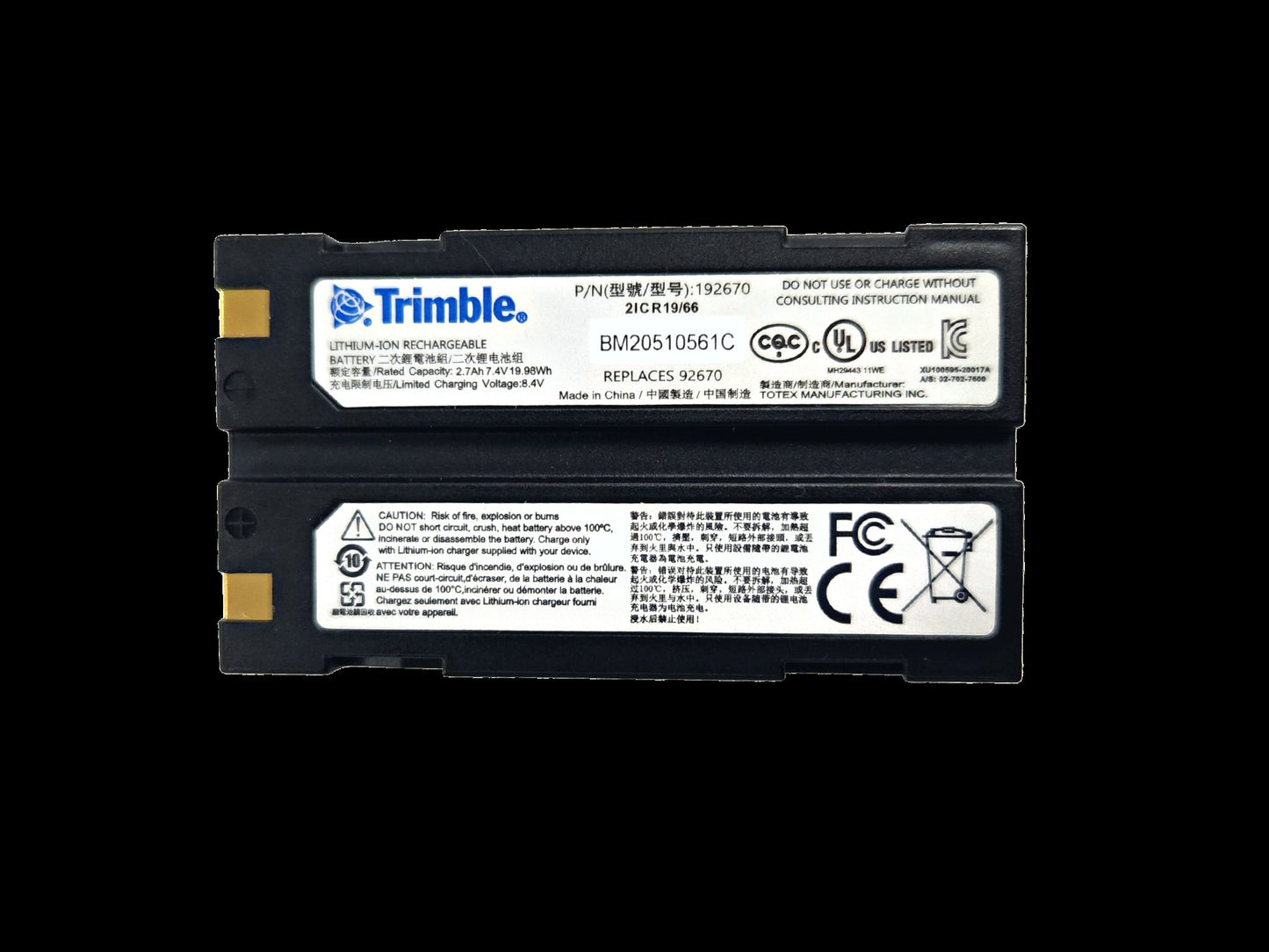 Trimble MT1000/SPS986/R780 Replacement Battery